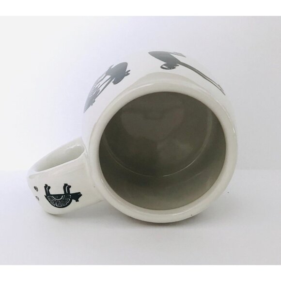 1998 Treasure Chest New Mexico Ceramic Mug Southwest Animals Dancing Vintage - Picture 6 of 11